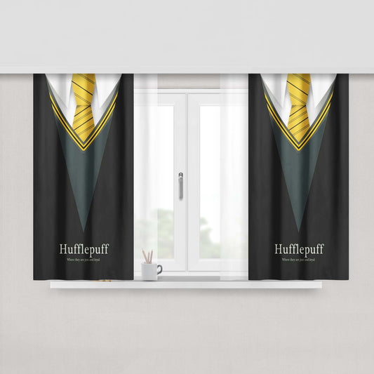 Harry Potter Hufflepuff Uniform Fabric Window Curtains