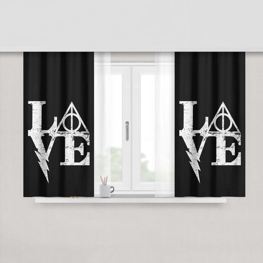 Harry Potter Love Fabric Window Curtains