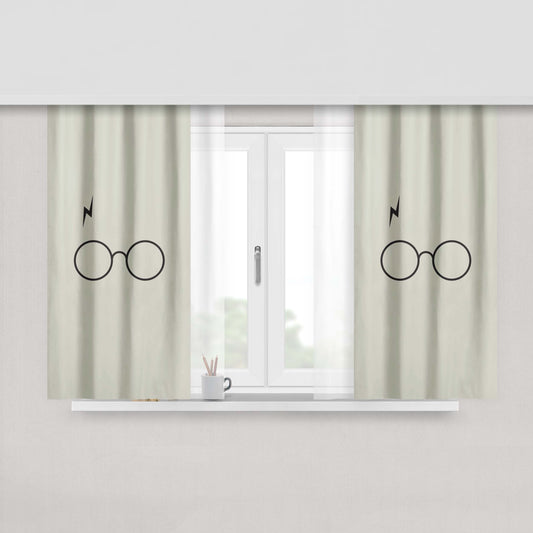 Harry Potter Minimalist Fabric Window Curtains
