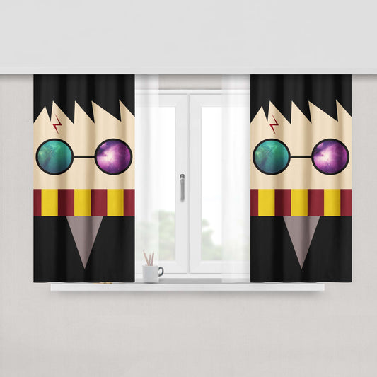 Harry Potter Nebula Glasses Fabric Window Curtains