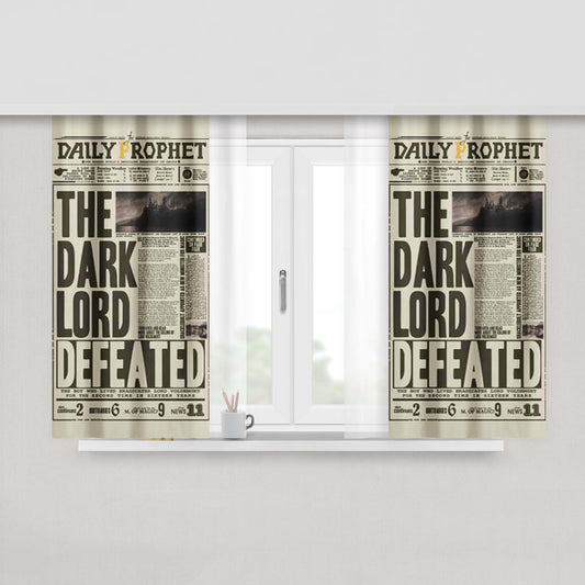 Harry Potter Newspaper Fabric Window Curtains