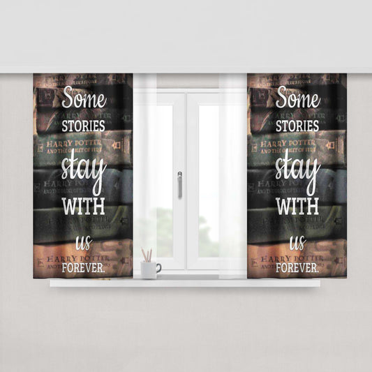 Harry Potter Old Books567 Fabric Window Curtains