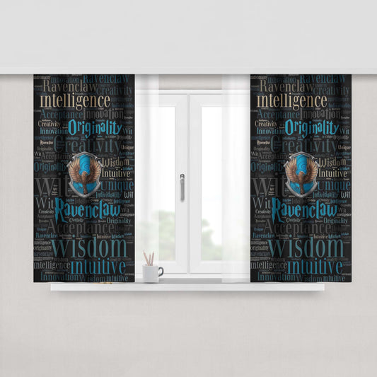 Harry Potter Ravenclaw Quotes Collections Fabric Window Curtains