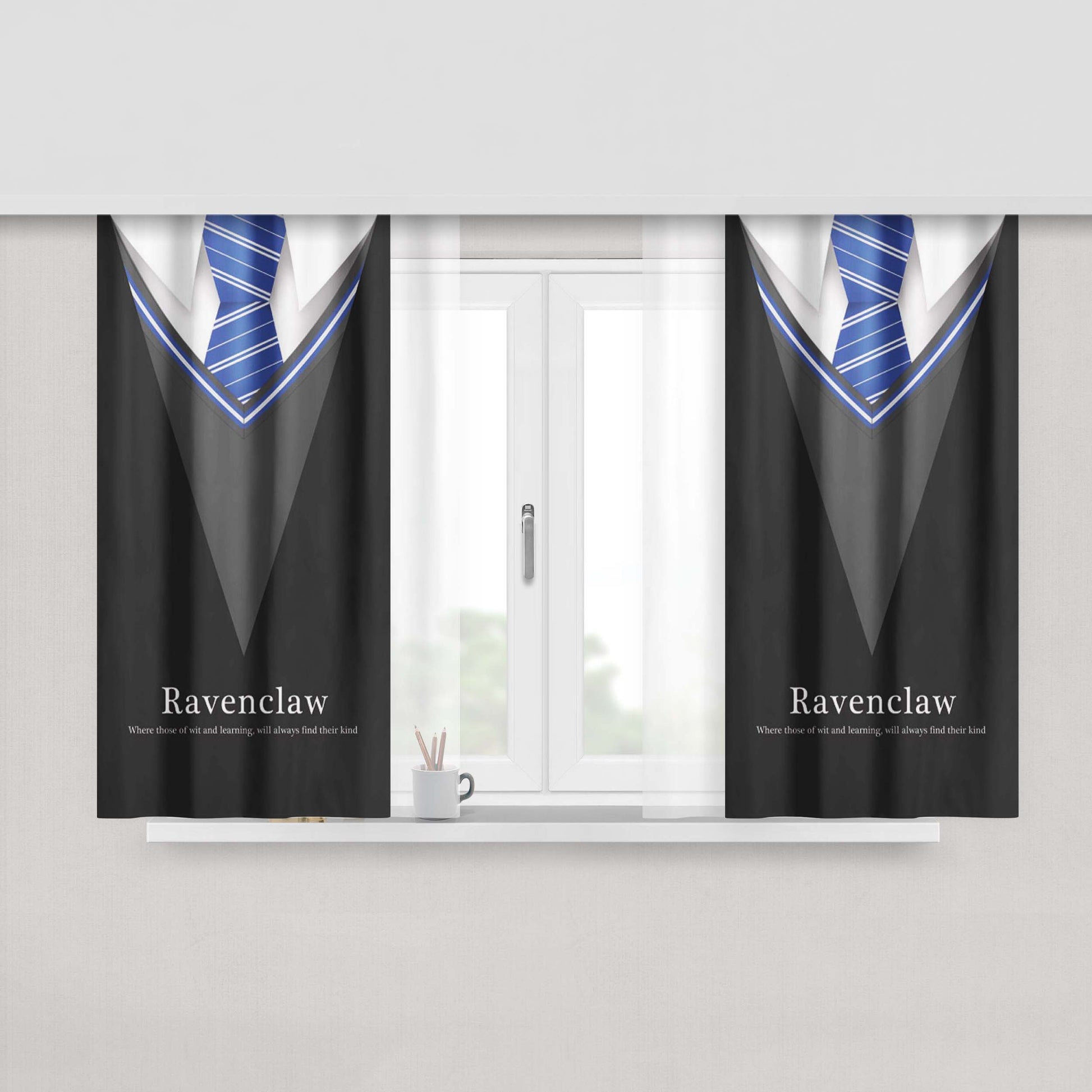 Harry Potter Ravenclaw Uniform Fabric Window Curtains