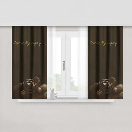 Harry Potter Resurrection Stone Fabric Window Curtains