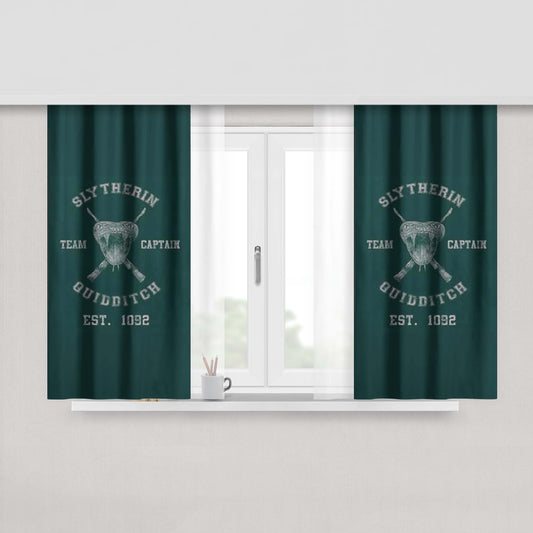 Harry Potter Slytherin Team Fabric Window Curtains