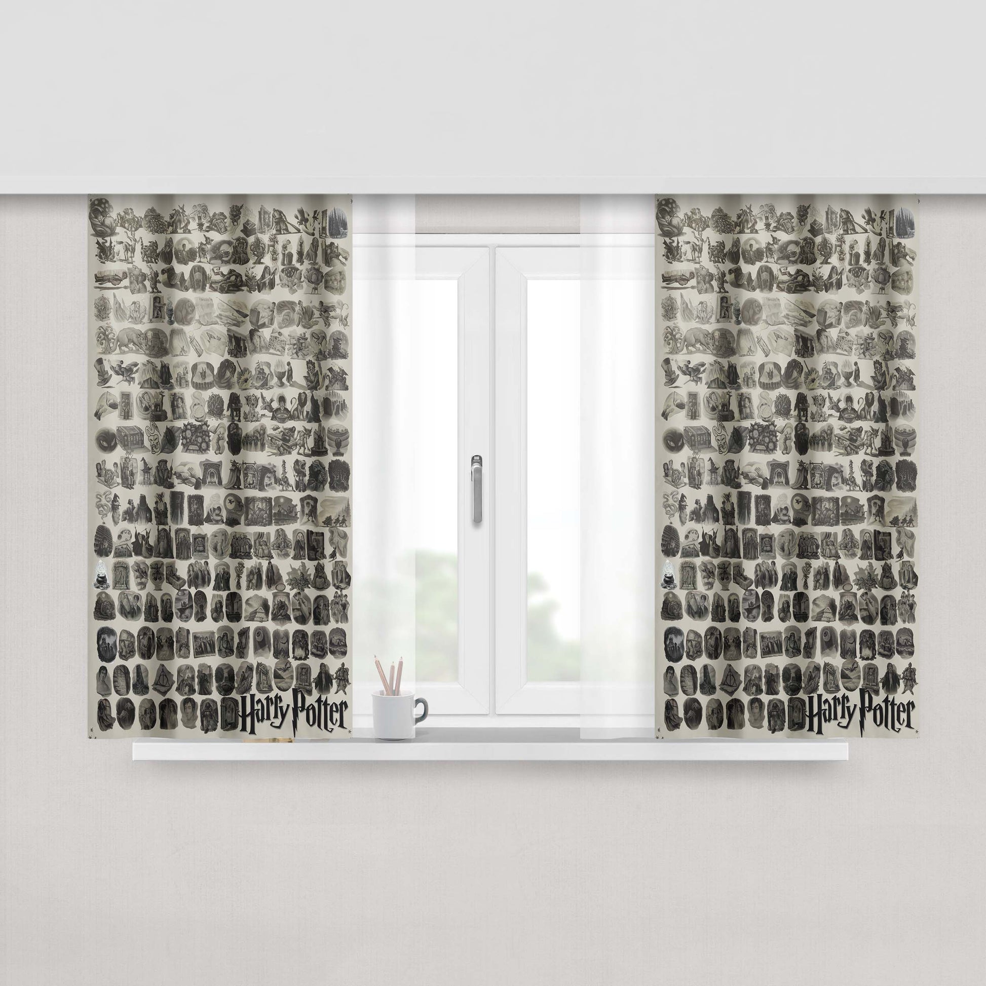 Harry Potter Story Fabric Window Curtains