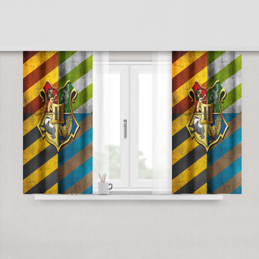 Harry Potter Team Class Fabric Window Curtains
