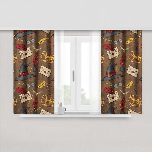 Harry Potter Treasure Fabric Window Curtains