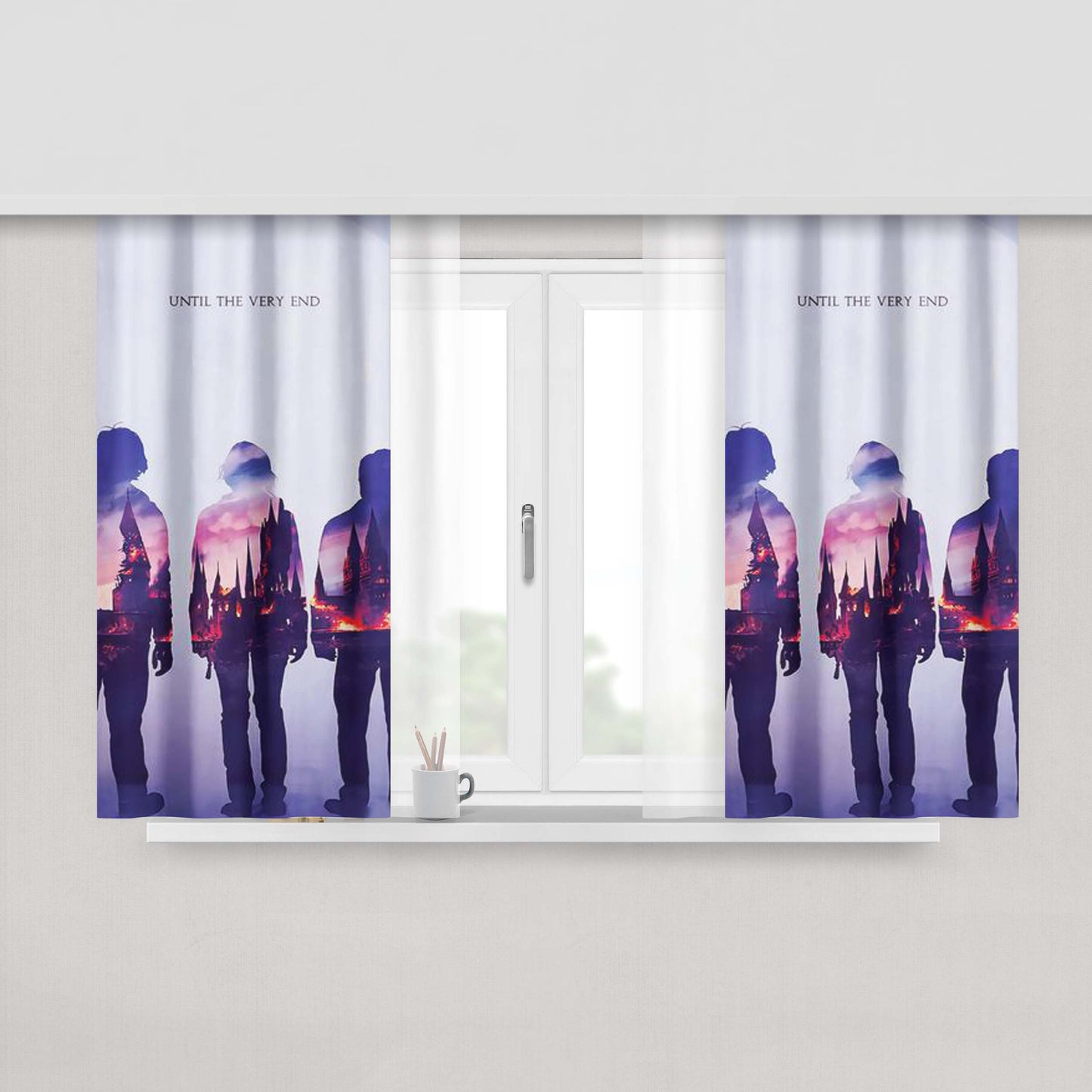 Harry Potter Until The Very End Fabric Window Curtains