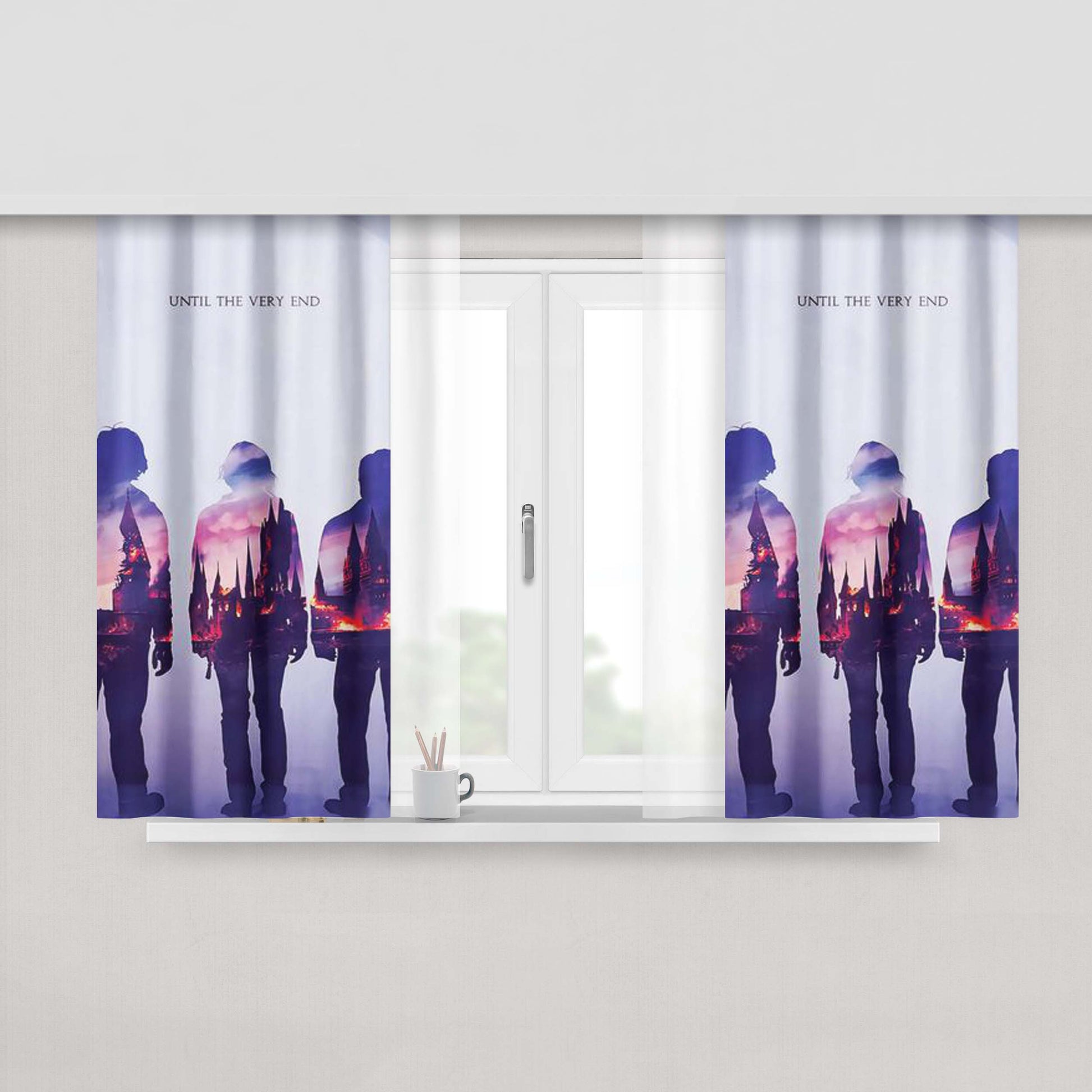 Harry Potter Until The Very End Fabric Window Curtains