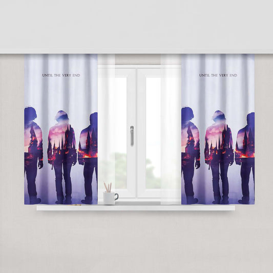 Harry Potter Until The Very End Fabric Window Curtains