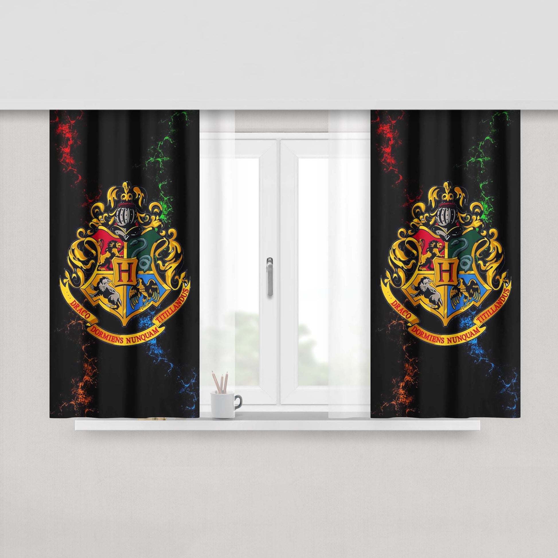 Harry Potter Wallpaper Fabric Window Curtains