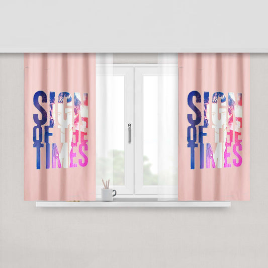 Harry Styles Sign Of The Times New Single 1D Directioners Christmas Gift Fabric Window Curtains