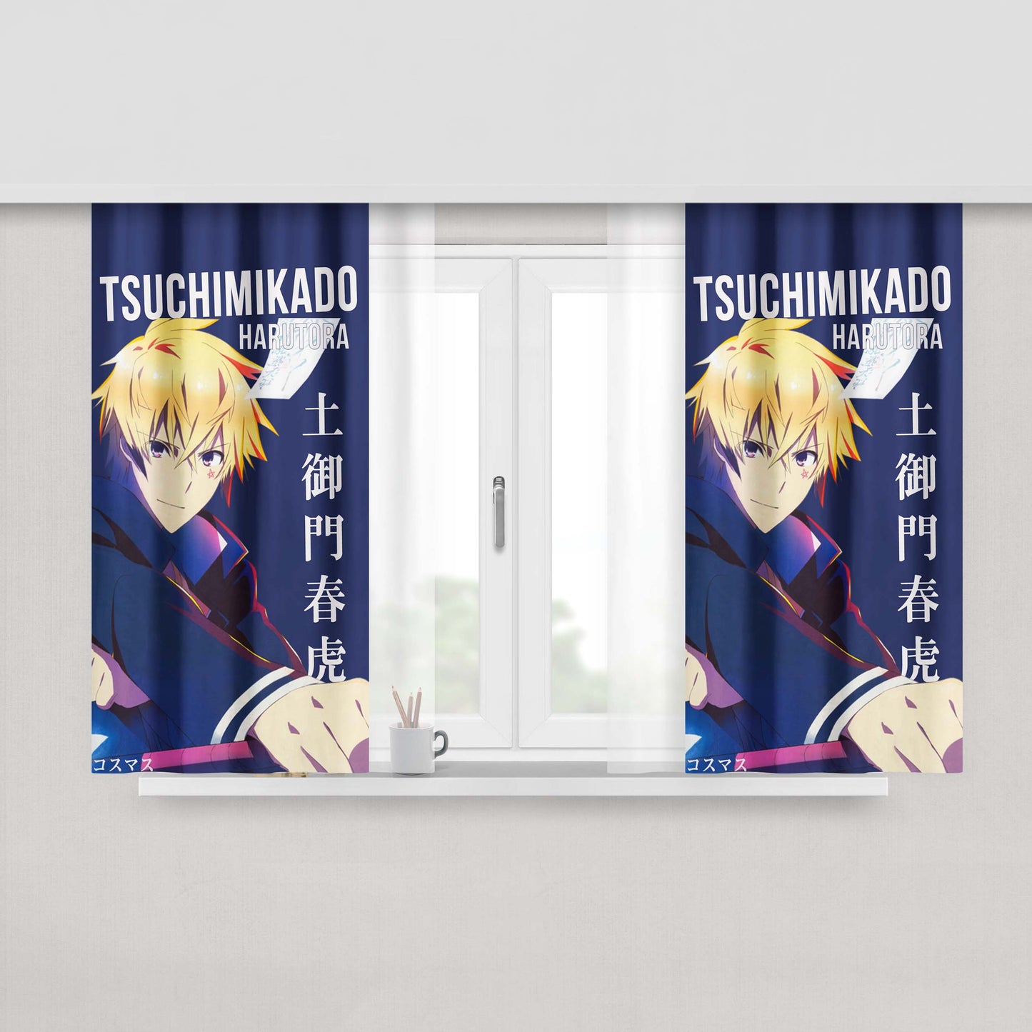 Harutora Tsuchimikado Tokyo Ravens Anime Fabric Window Curtains