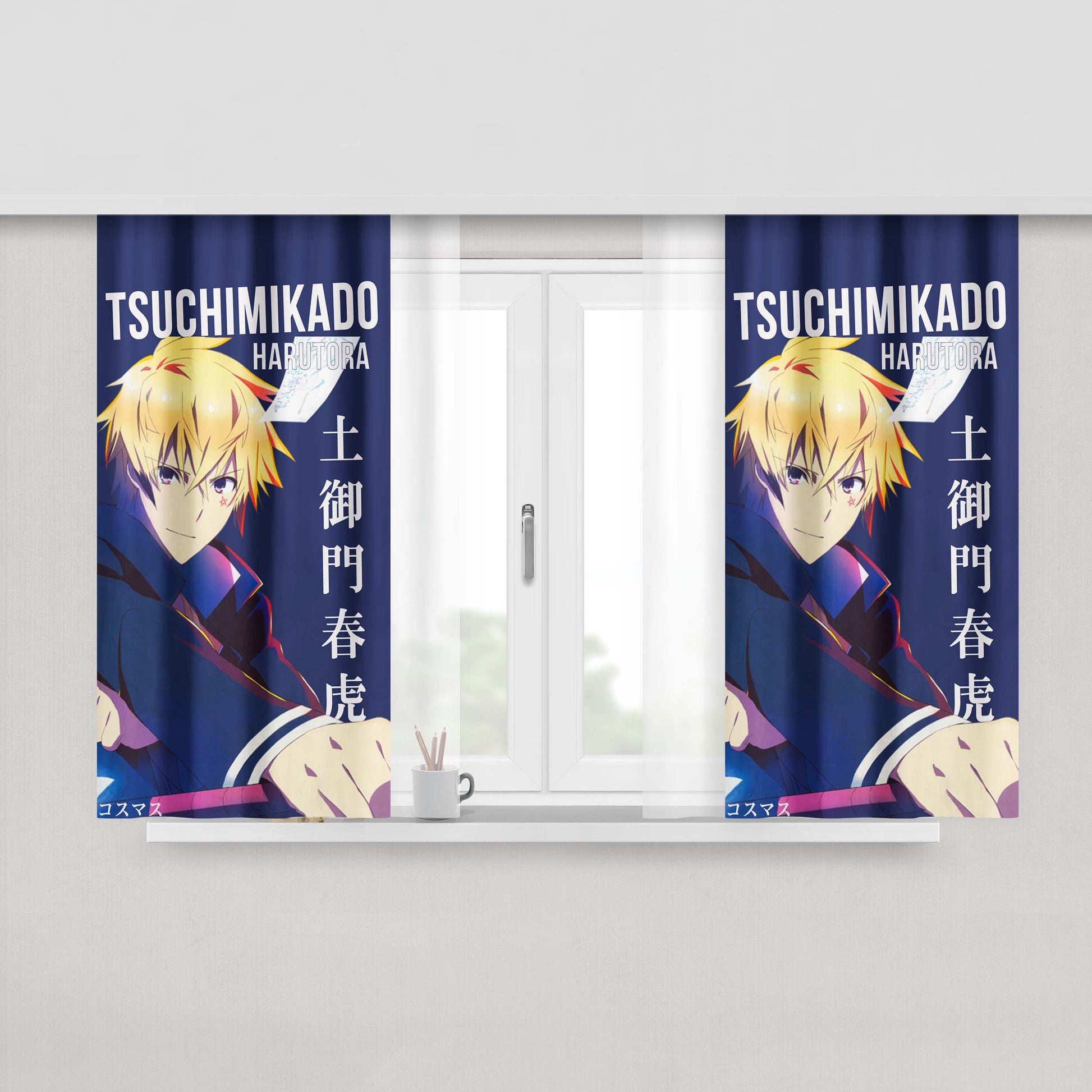 Harutora Tsuchimikado Tokyo Ravens Anime Fabric Window Curtains