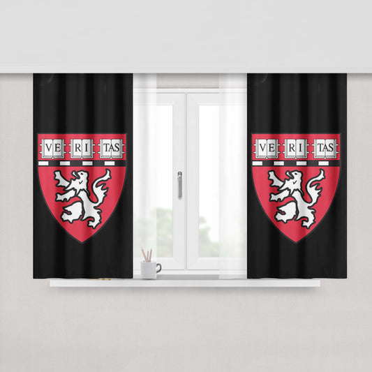 Harvard Med Logo Fabric Window Curtains