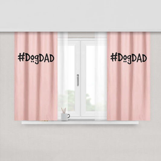 Hashtag Dog Dad Ever Father'S Day Best Dog Gift Fabric Window Curtains