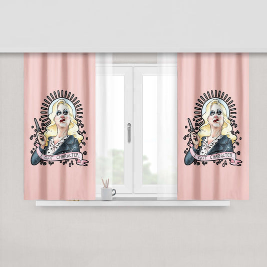 Hatchet Face I Got Character John Waters Cry Baby Fabric Window Curtains