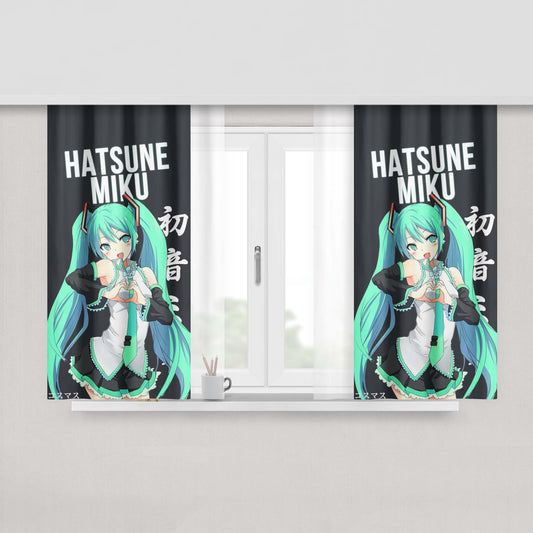 Hatsune Miku Fabric Window Curtains