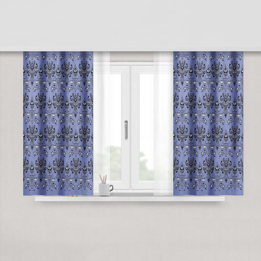 Haunted Mansion Fabric Window Curtains