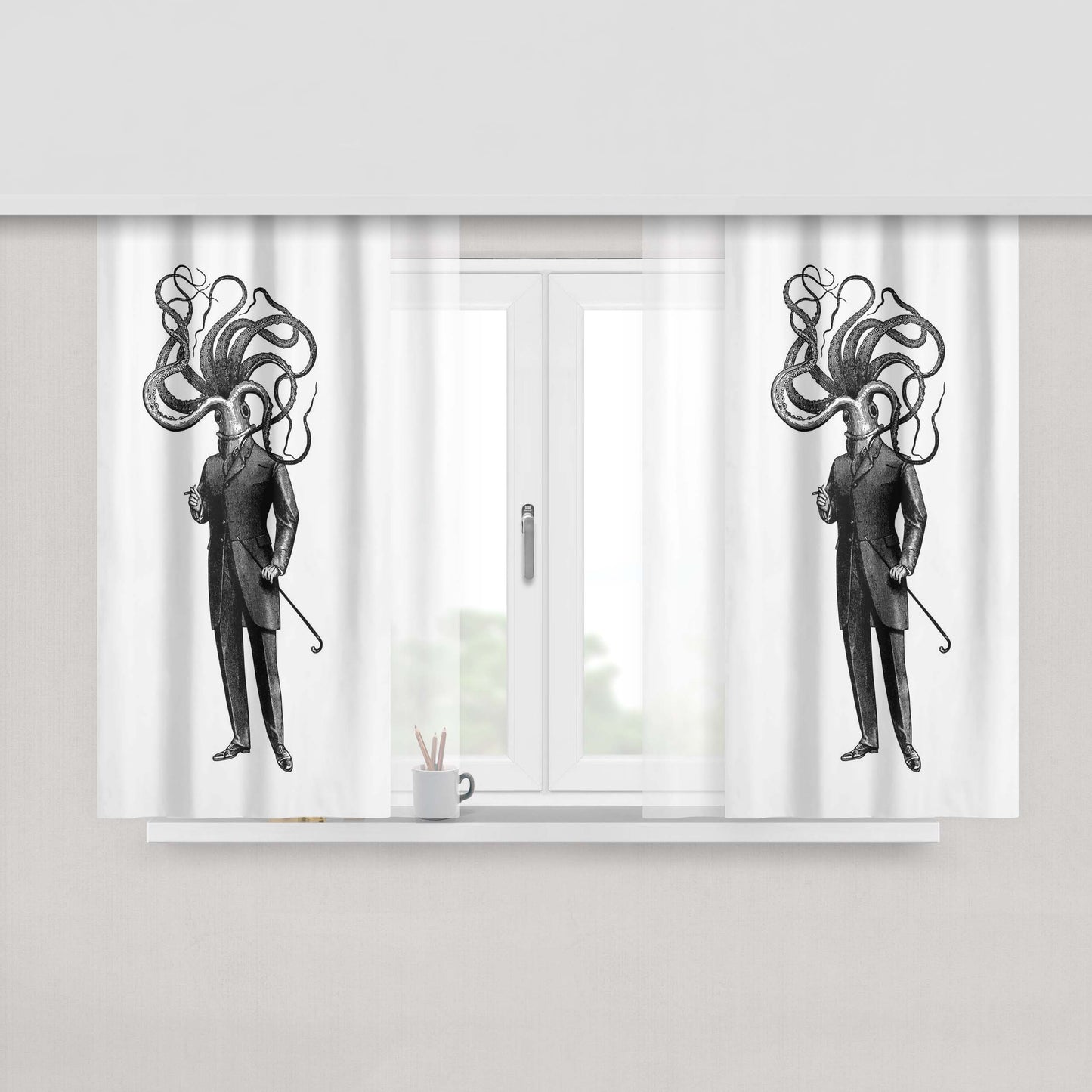 Head And Guritas Classy Fabric Window Curtains