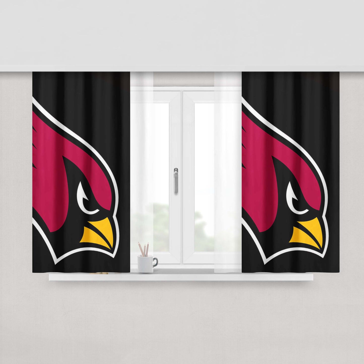 Head Atlanta Falcons Logo Fabric Window Curtains