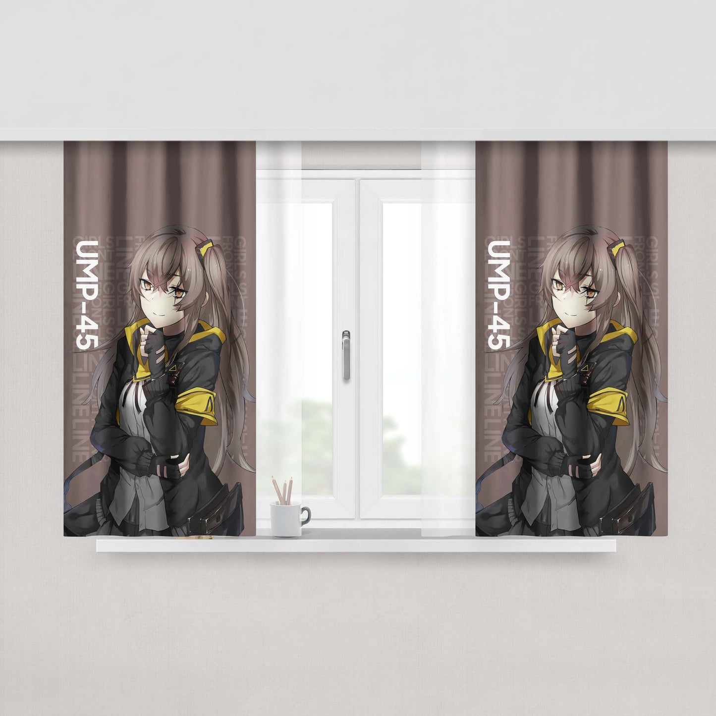 Heckler And Koch Ump 45 Fabric Window Curtains