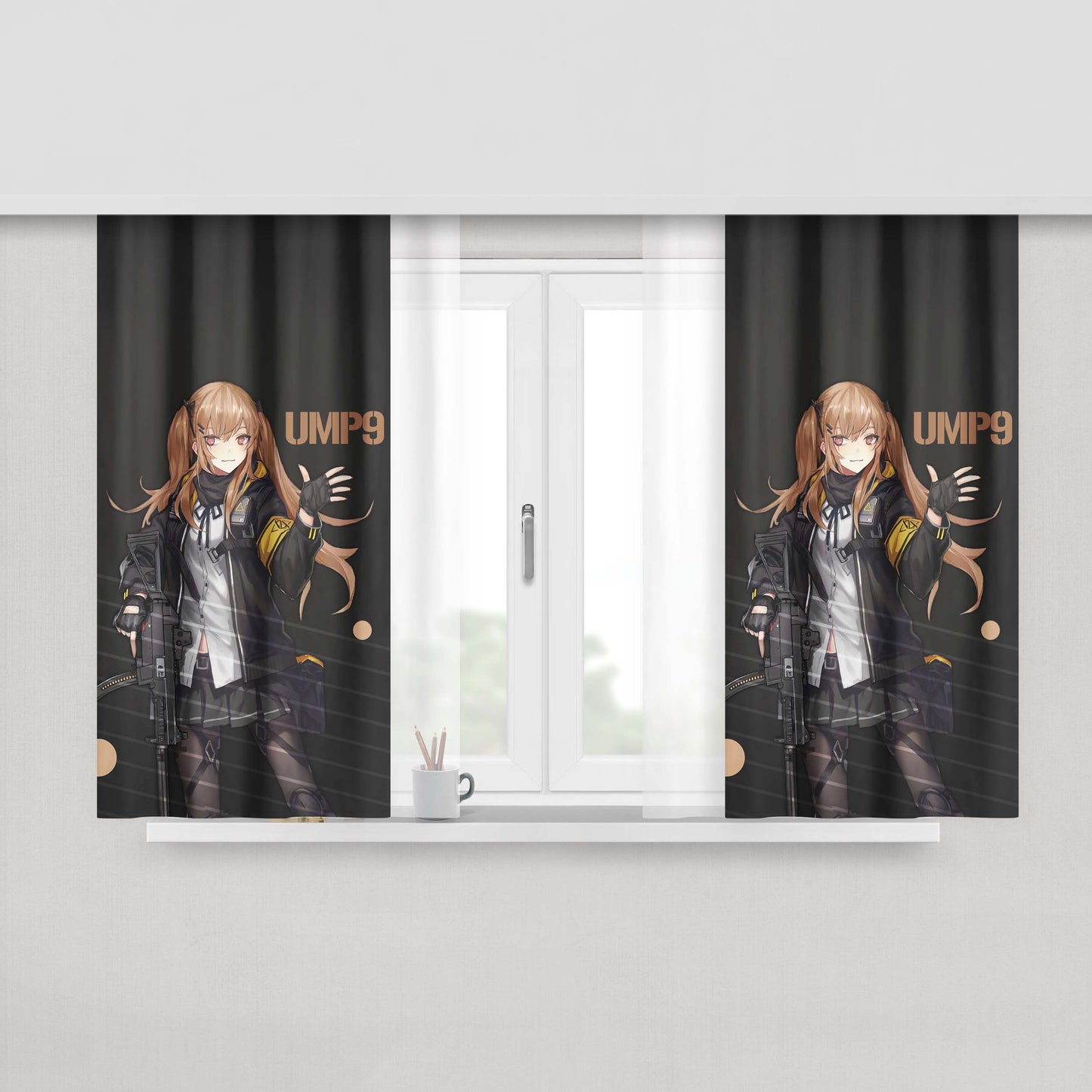 Heckler And Koch Ump Fabric Window Curtains