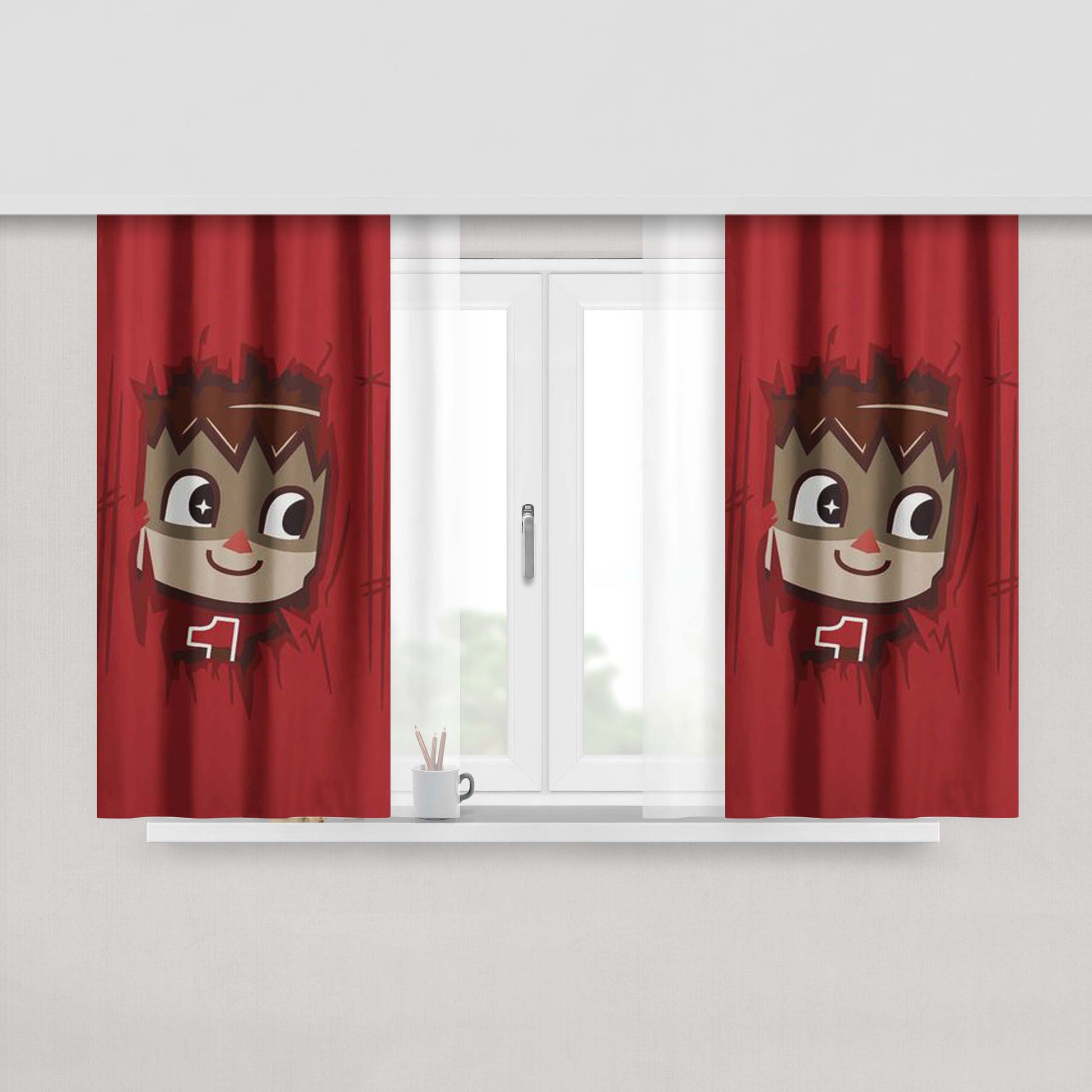 Heeeeere'S The Villager Fabric Window Curtains