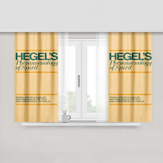 Hegel'S Phenomenology Of Spirit Fabric Window Curtains