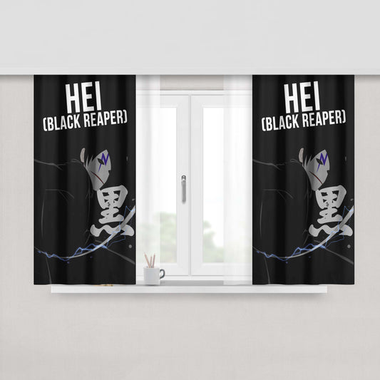 Hei Black Reaper Fabric Window Curtains