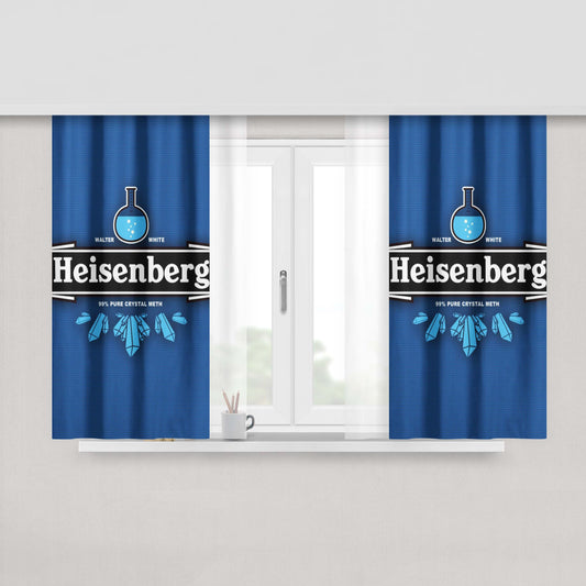 Heisenberg Brand Logo Drink Fabric Window Curtains