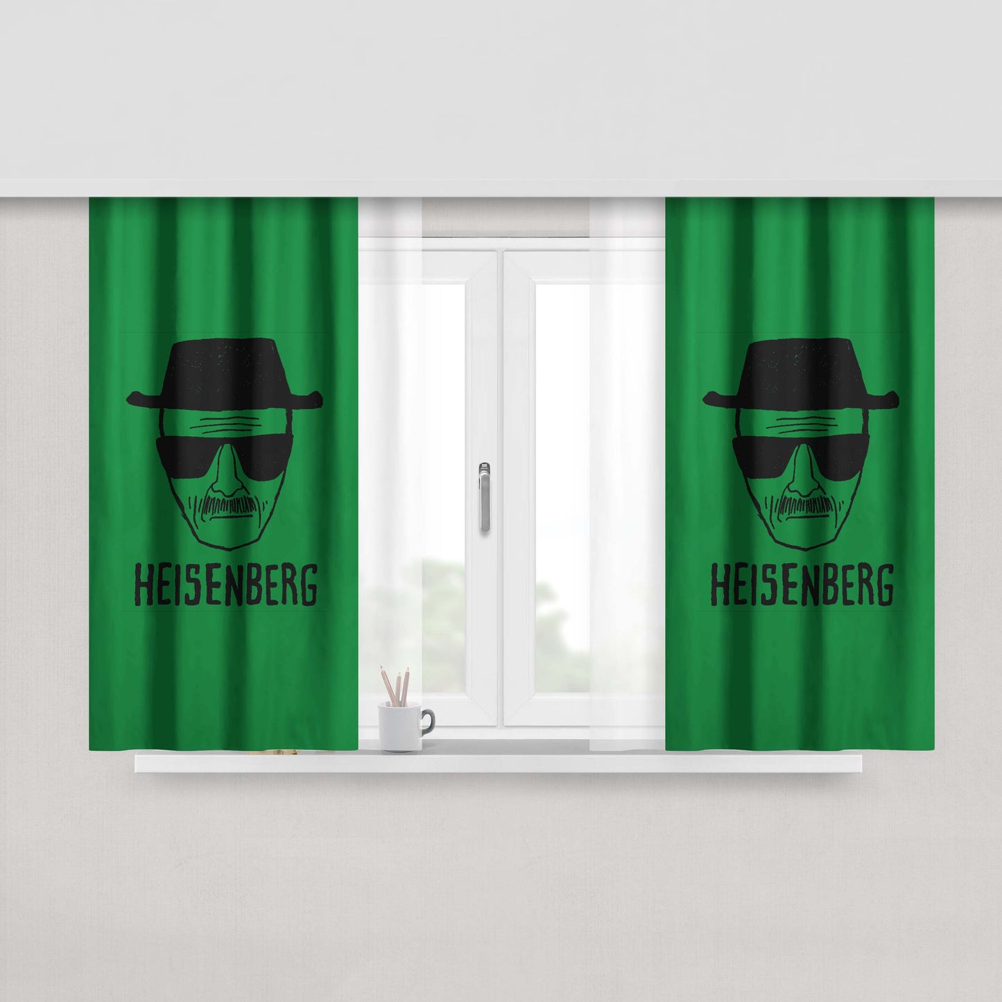 Heisenberg Breaking Bad Art Fabric Window Curtains