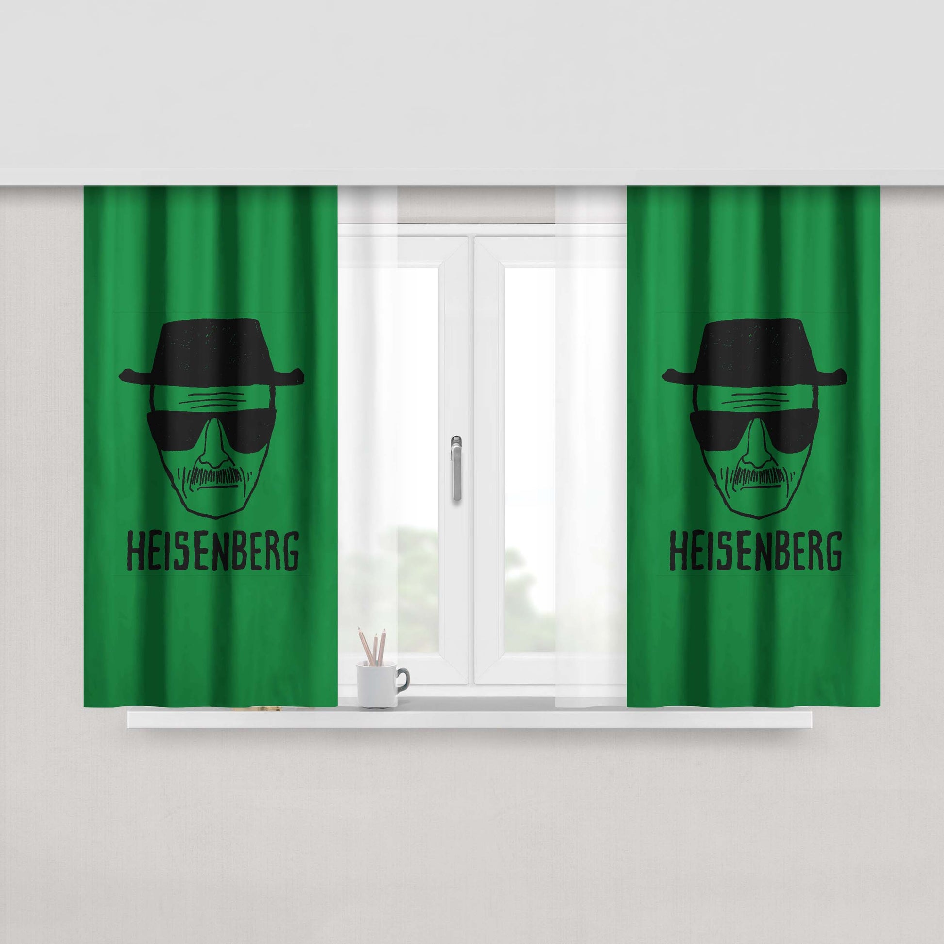 Heisenberg Breaking Bad Art Fabric Window Curtains