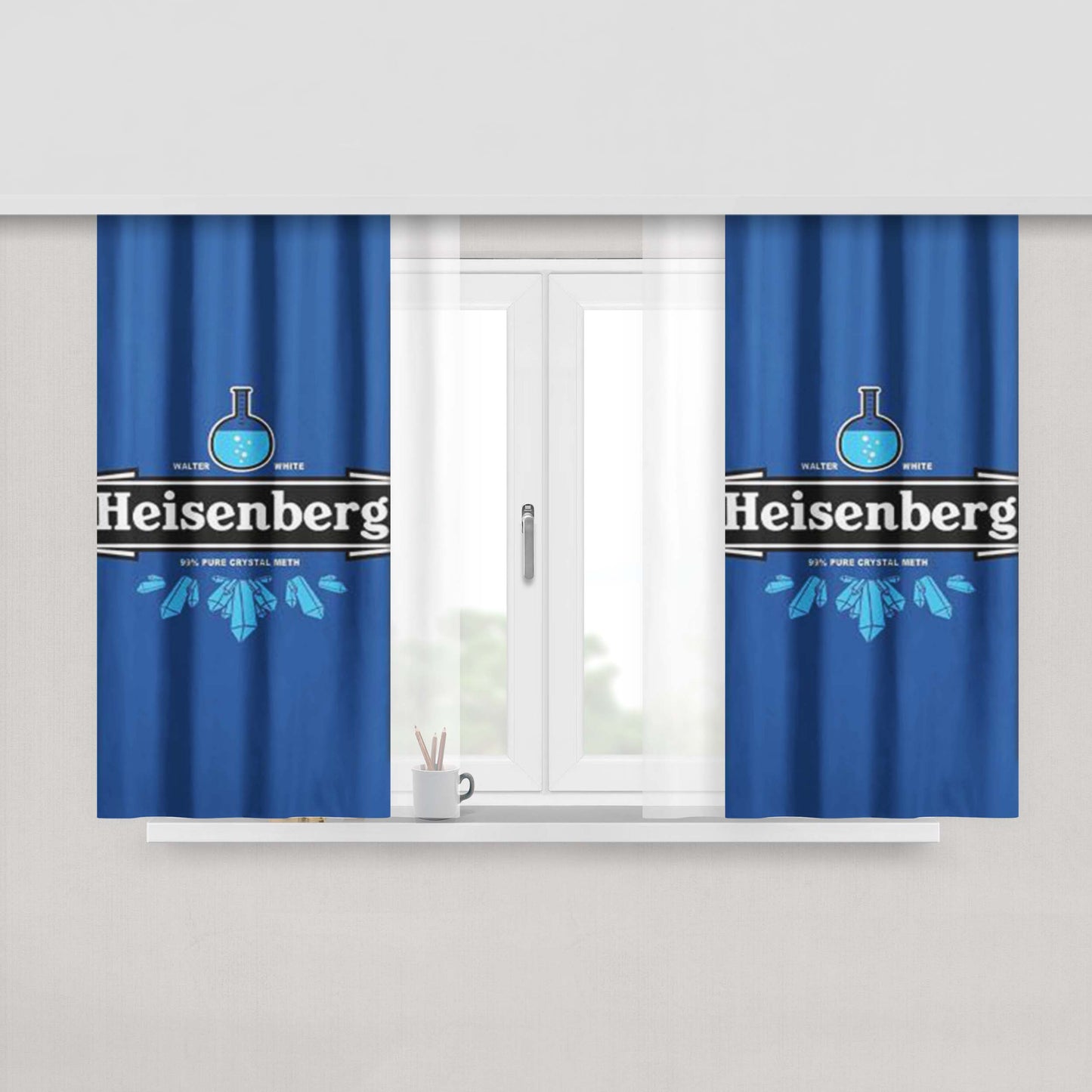 Heisenberg Walter White Peach Skin Window Curtains