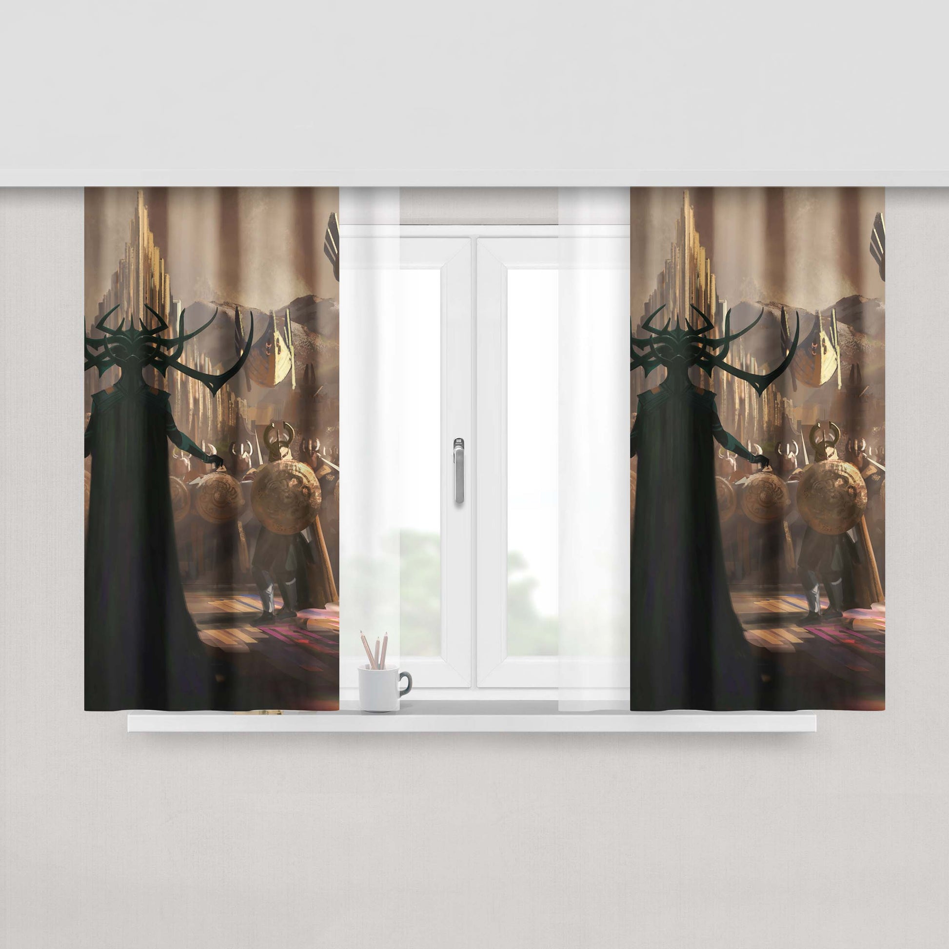 Hela In Thor Ragnarok Peach Skin Window Curtains