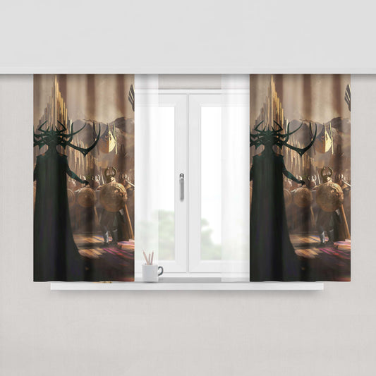 Hela In Thor Ragnarok Peach Skin Window Curtains