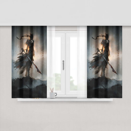 Hellblade Fabric Window Curtains
