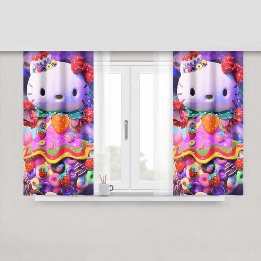 Hello Kitty Doll Costume Fabric Fabric Window Curtains