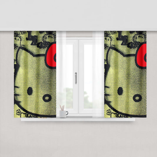 Hello Kitty Fabric Fabric Window Curtains