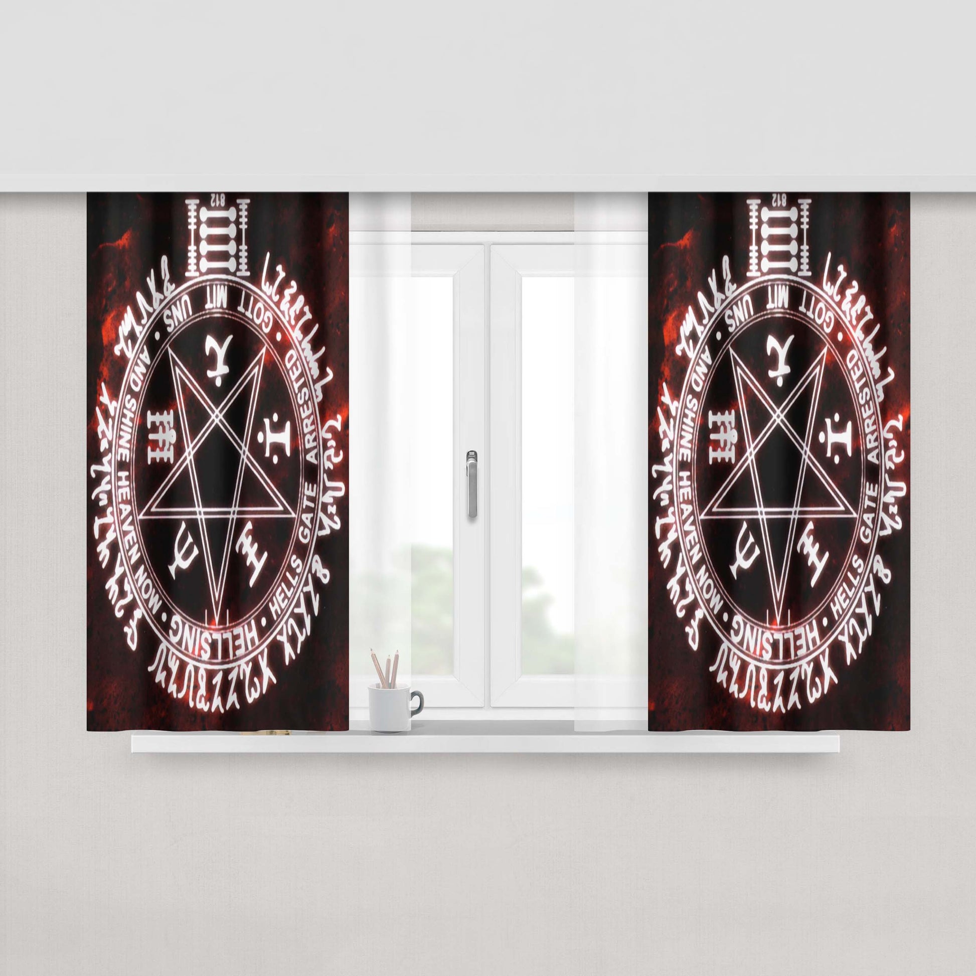 Hellsing Peach Skin Window Curtains