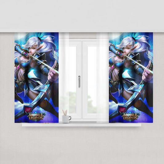 Hero Miya Mobile Legend Fabric Window Curtains