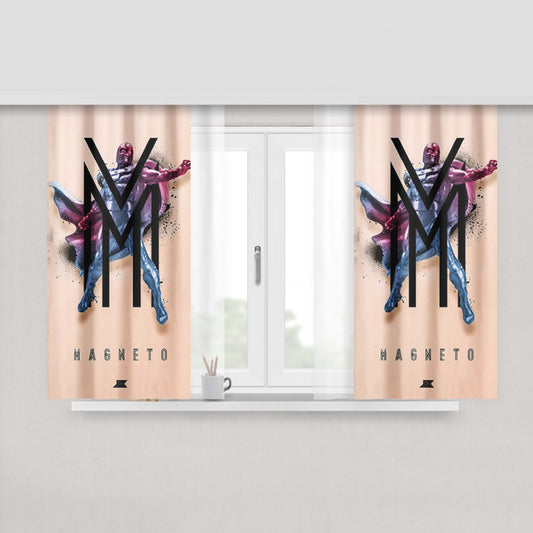 Heroes Villanos Magneto Fabric Window Curtains