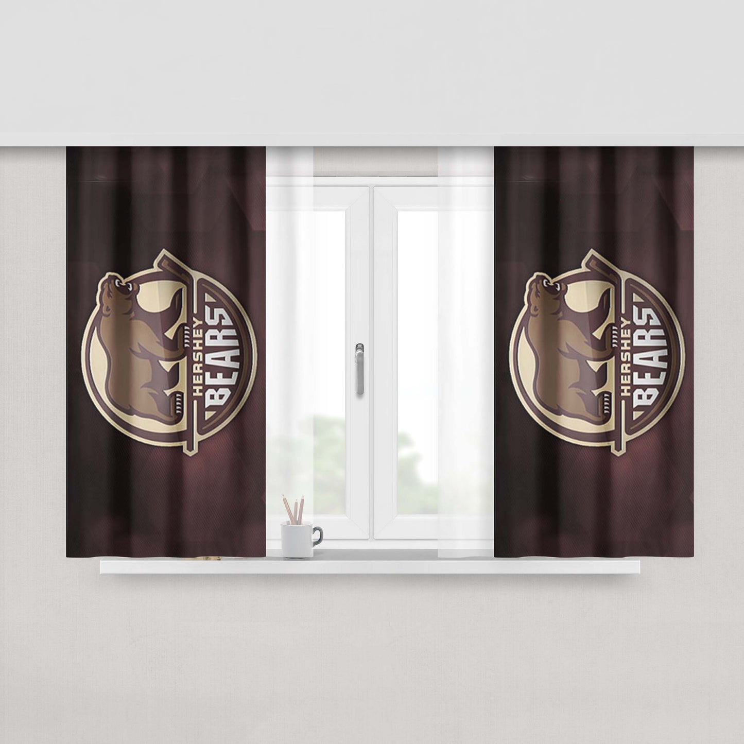 Hershey'S Texture Square Peach Skin Window Curtains