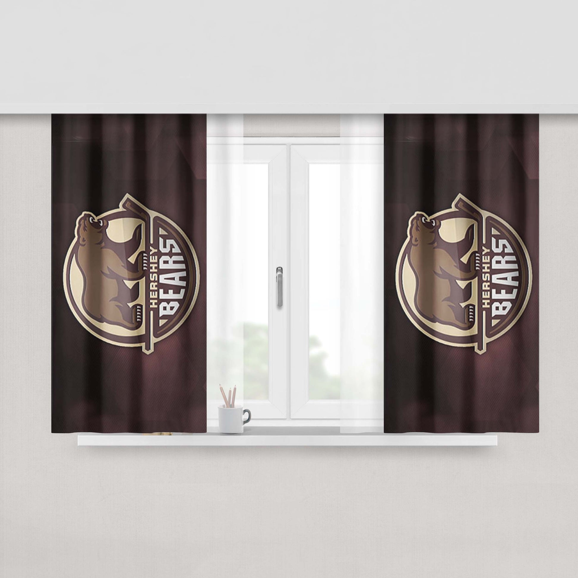 Hershey'S Texture Square Peach Skin Window Curtains