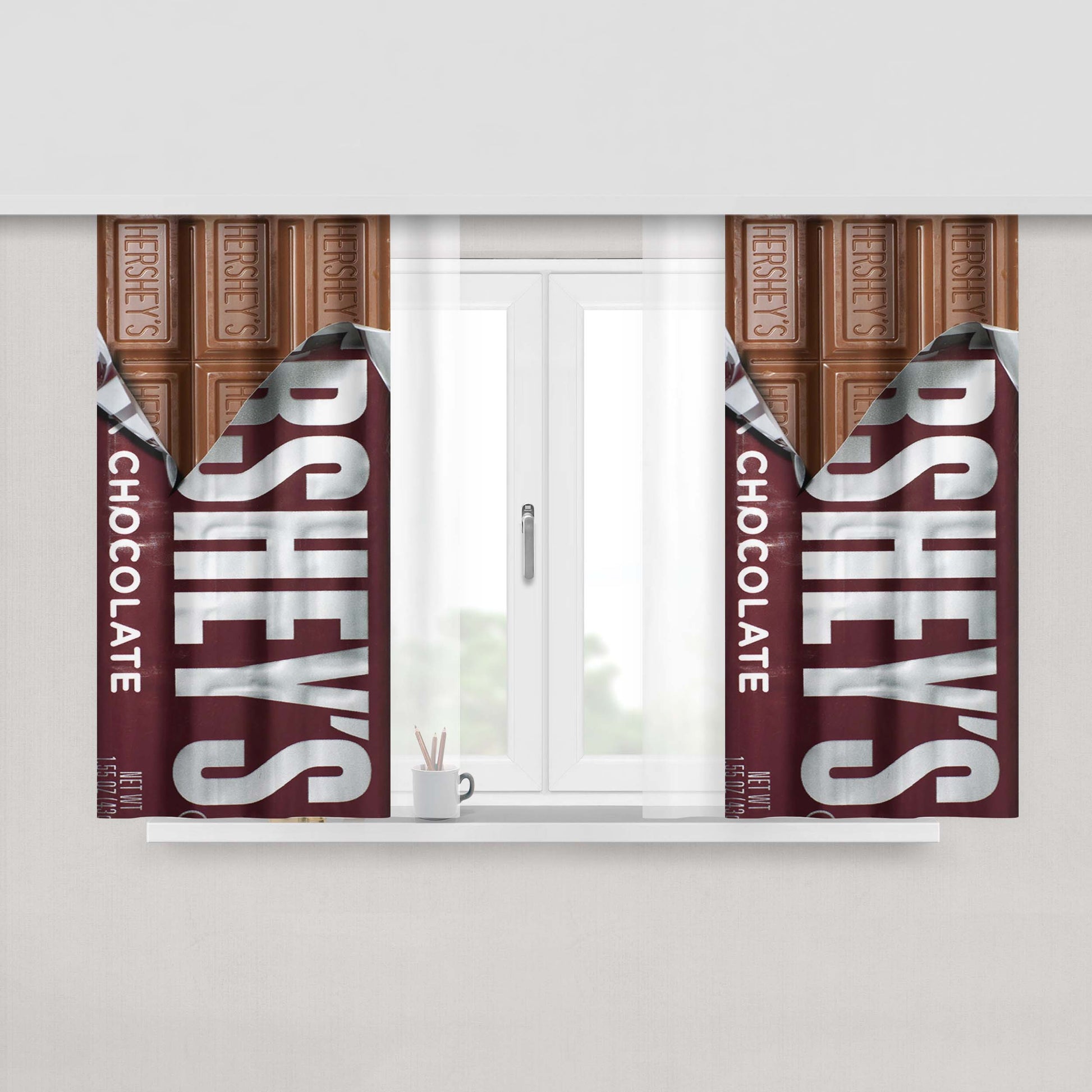 Hershey Bears Unveil Logo Fabric Fabric Window Curtains