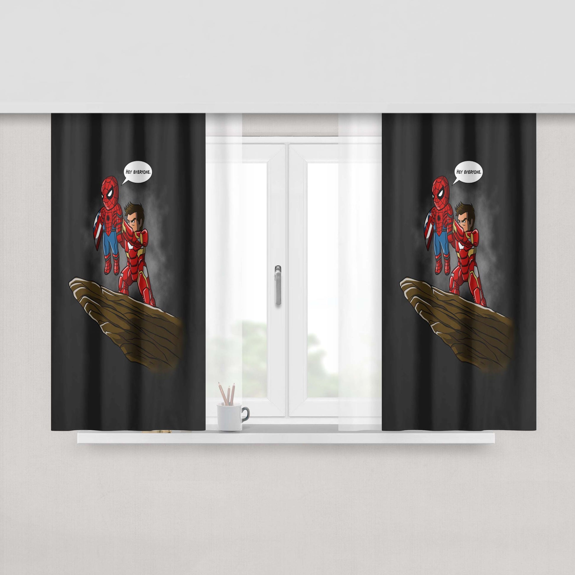 Hey Everyone Peach Skin Window Curtains