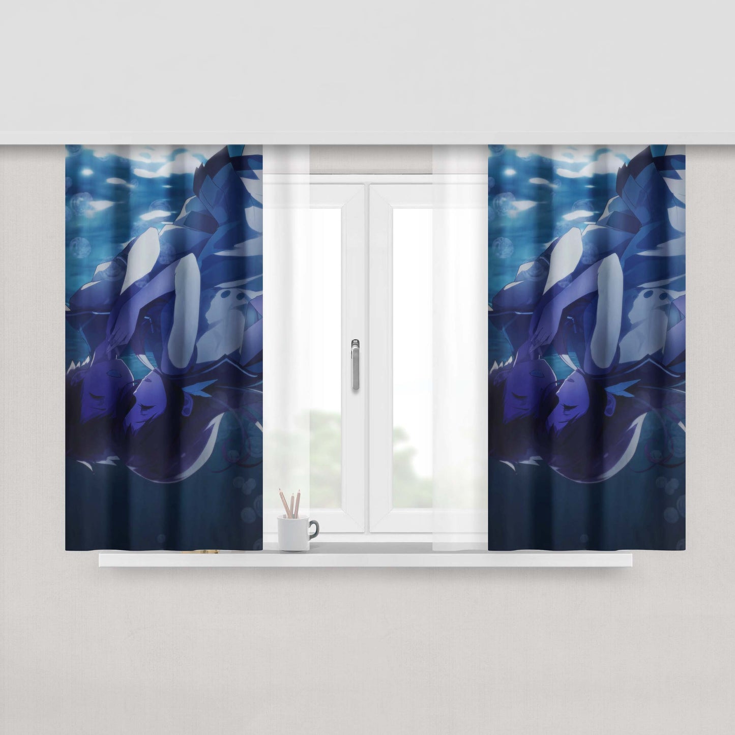 Hikari X Manaka Nagi No Asukara Peach Skin Window Curtains