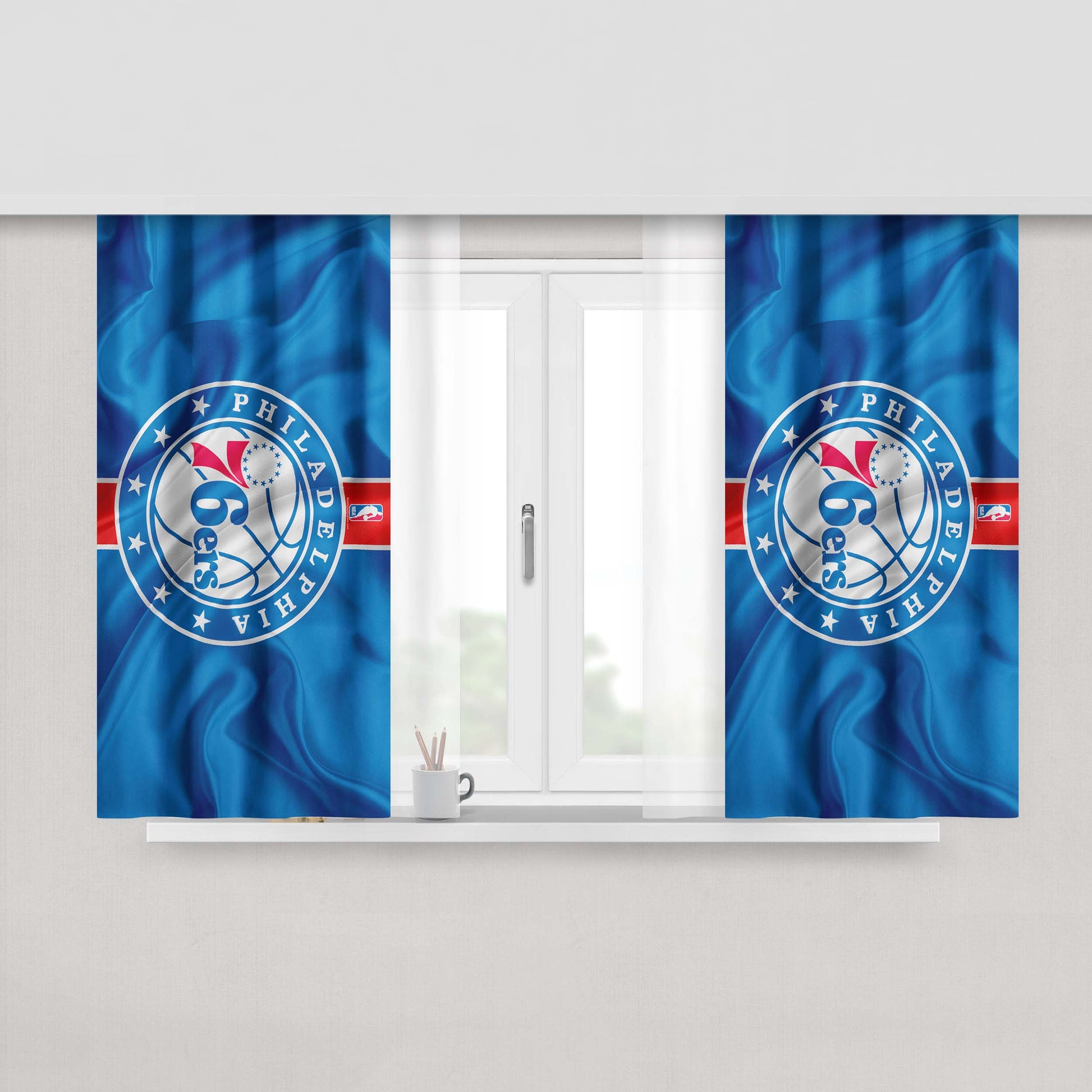 Hilandelphia 76Ers Peach Skin Window Curtains